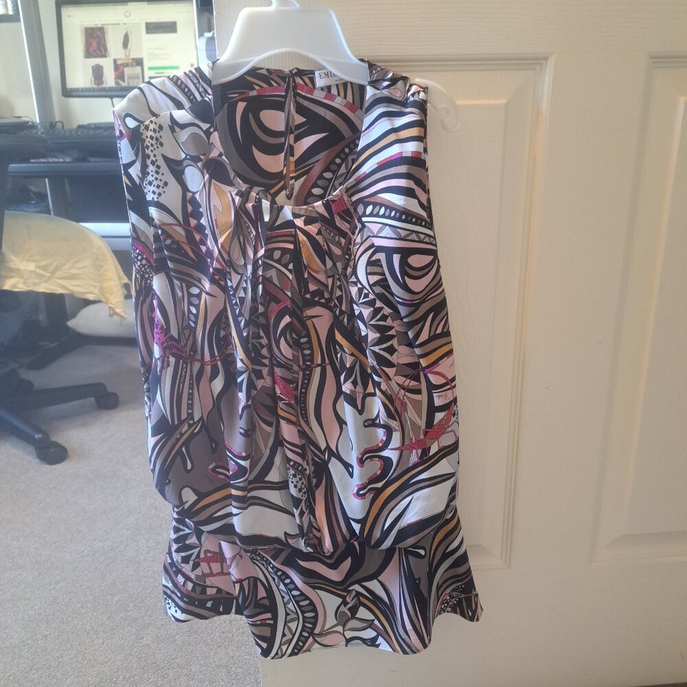 Emilio Pucci 100% silk top Size 10